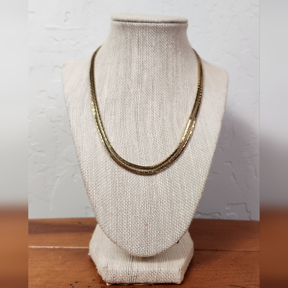 MONET || Elegant Double Layered Gold Necklace